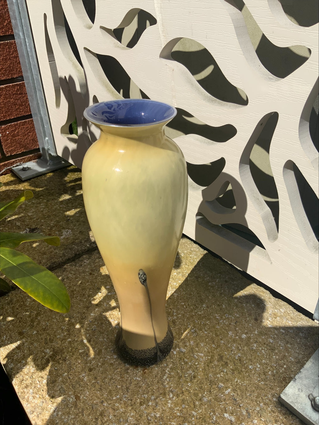 Caithness Glass “Ebony Sand” Vase – Iridescent Arts & Crafts Style, c.1980